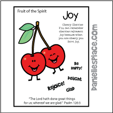 Fruit of the Spirit - Joy Coloring Sheet and Poster