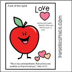 Love Fruit of the Spirit Poster and Coloring Sheet
