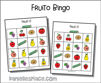 Fruit Bingo Fruit of the Spirit Review Game