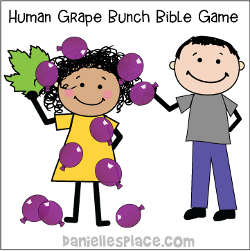 Human Grape Bunch Bible Game