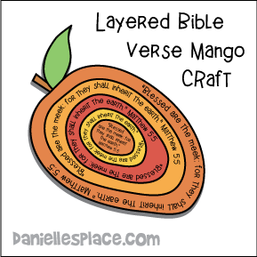 Layered Bible Verse Mango Craft Pattern