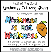 Meekness Coloring Sheet