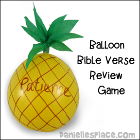 Pineapple Bible Verse Balloon Game