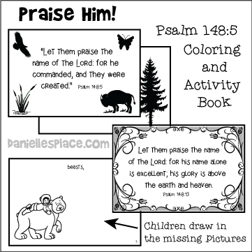 Psalm 148:5 Coloring and Activity Book