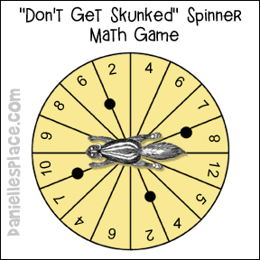 Don't Get Skunked Spinner Math Game