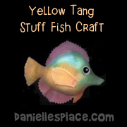 Yellow Tang Stuf Fish Craft