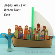 Jesus Walks on Water Bible Craft