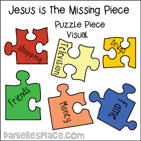 Puzzle Pieces for Jesus, the Missing Piece