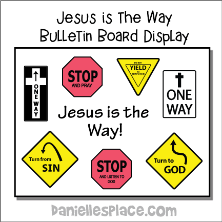 Jesus is the Way Bulletin Board Display