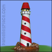 Lighthouse paper craft