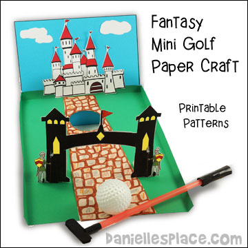 Fantasy Mini Gold Paper Craft for Children