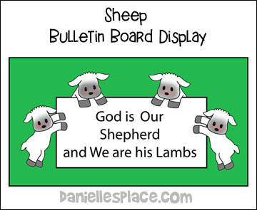 Sheep Bulletin Board Display