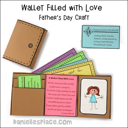 Wallet Filled with Love Father's Day Gift from www.daniellesplace.com