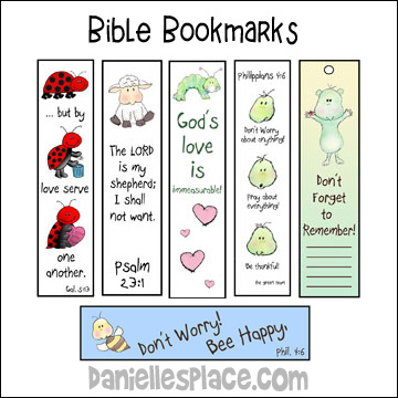 Printable Bookmarks for Sunday School