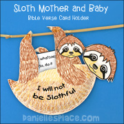 Sloth Paper Bag Craft