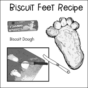 Biscuit Feet Recipe and Craft