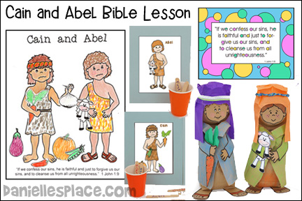 cain and abel bible story coloring pages