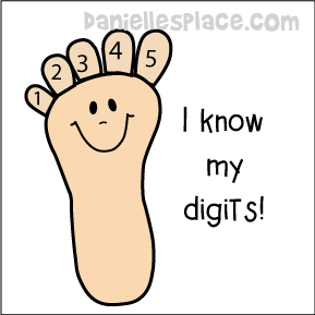 I know my digits Activity Sheet