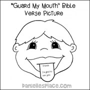 Guard My Mouth Bible Verse Picture