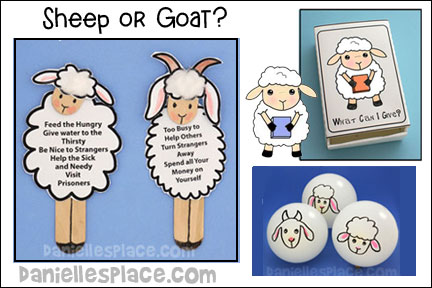Sheep of Goat Bible Lesson for Children from www.daniellesplace.com
