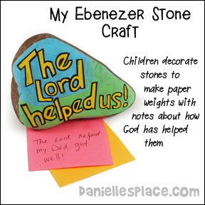 My Ebenezer Stone Bible Craft
