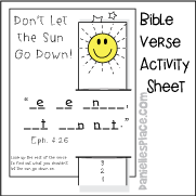 John 8:12 - Bible Verse Review Sheet