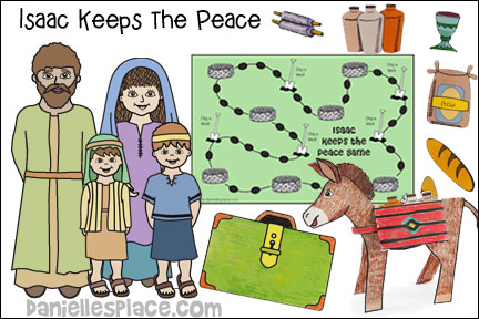 Isaac Keeps the Peace Bible Lesson with Bible Crafts and Bible Games