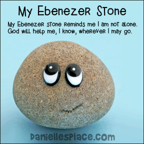 My Ebenezer Stone Bible Craft for Samuel Bible Lesson