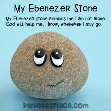 My Ebenezer Stone Rock Craft for Children's Ministry