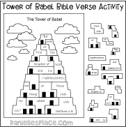 Matthew 6:33 Tower of Babel Verse Review Sheet