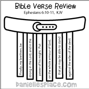 Eph. 6:10-11 Bible Verse Review Sheet