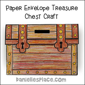 Envelope Treasure Chest Craft