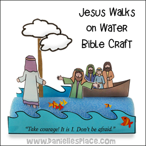Jesus Walks on Water Pool Noodle Craft