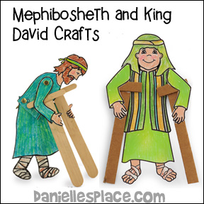 David and Mephibosheth Crafts and Activities