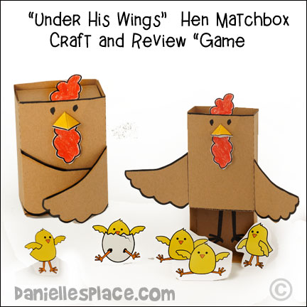 Hen and Chicks Matchbox Craft and Review for Children 