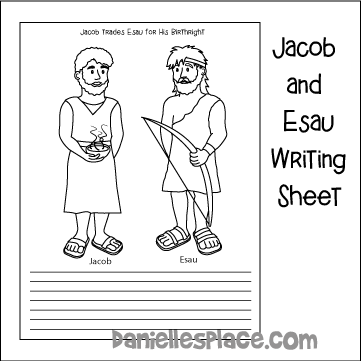 jacob and esau coloring pages