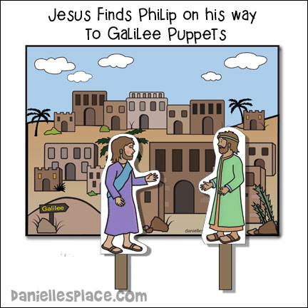 Jesus Finds Philip on his Way to Galilee Bible Puppet Skit