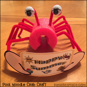 Pool Noodle Crab from www.daniellesplace.com