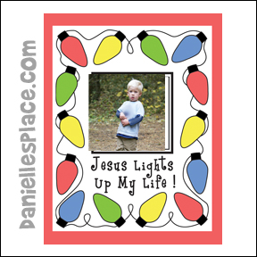 Jesus Lights Up My Life Coloring Sheet and Picture Frame Craft for Sunday School from www.daniellesplace.com
