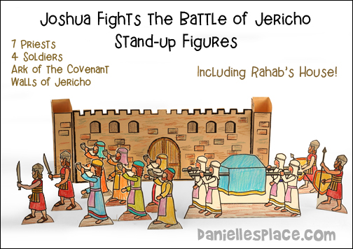 Joshua Fights the Battle of Jericho Stand-up Figure Bible Activity for Children