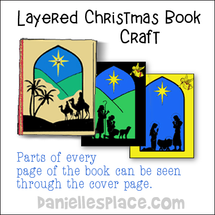 layered Christmas Book Craft for Sunday School