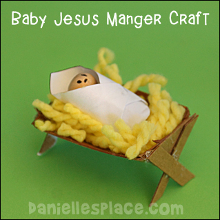 Baby Jesus Manger Craft