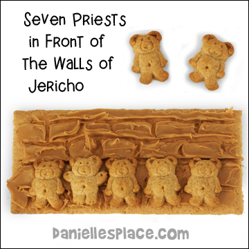 Seven Priests in Front of the Walls of Jericho Bible Craft from Danielle's Place