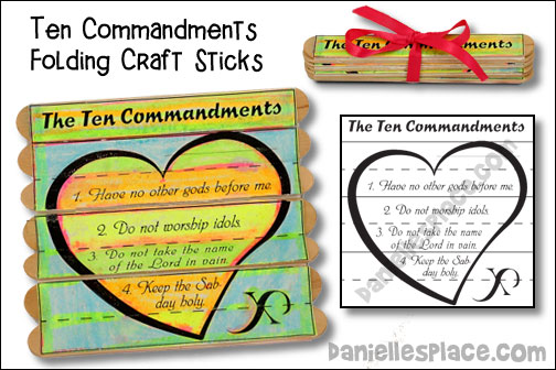 Ten Commandments Crafts For Kids Free
