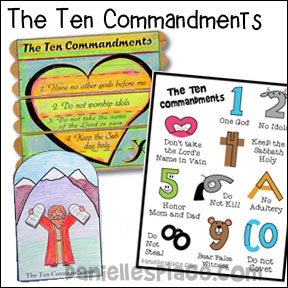 Ten Commandment Bible Crafts for Kids Page 3