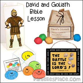 David and Goliath Bible Lesson for Children from www.daniellesplace.com