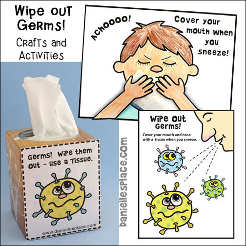 Wipe Out Germs! Crafts and Activities from www.daniellesplace.com
