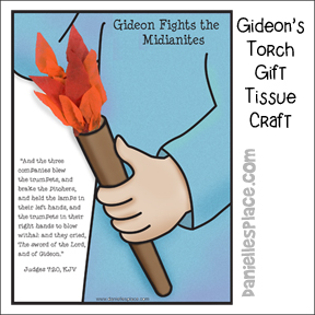 Gideon's Torch Tissue Paper Activity Sheet 