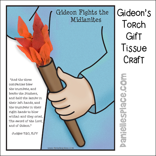 Gideon's Torch Bible Activity Sheet from www.daniellesplace.com
