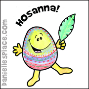 Hosanna Easter Egg Coloring sheet